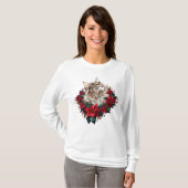 Meowy Christmas Maine Coon Cat Tシャツ (正面フル)
