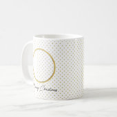 Meowy Christmas & Materials Pattern猫写真 コーヒーマグカップ (正面左)