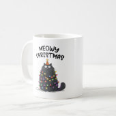 Meowy Christmas Mug コーヒーマグカップ (正面左)