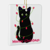Meowy Christmas | pet gift セラミックオーナメント (右)