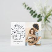 Meowy Christmas & Purfect New Year Cat Christmas シーズンカード (スタンド正面)