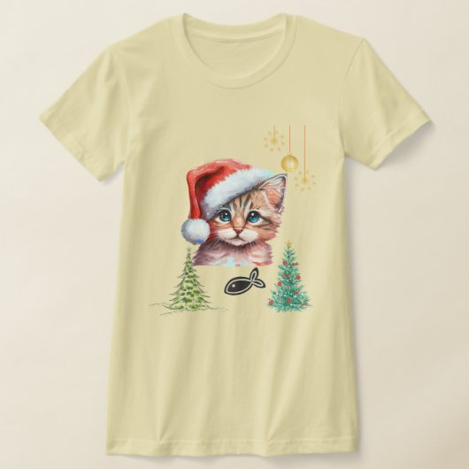 Meowy Christmas! Tシャツ (レイダウン)