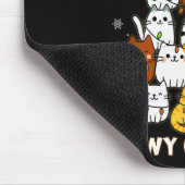 Meowy Christmas Tree Merry Catmas Cat Lover For Me マウスパッド (コーナー)