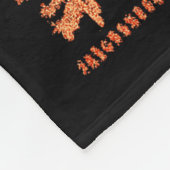 Meowy Christmas Xmas Tree Cat Ugly Sweater Pajamas フリースブランケット (角)