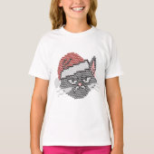 Meowy Christmas Ya Filthy Animal - Ugly Cat Tシャツ (正面)