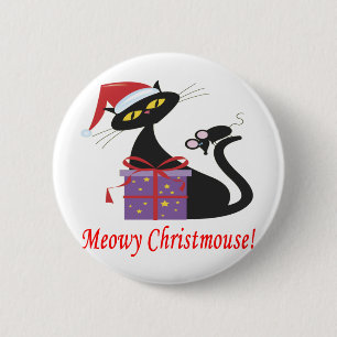 Meowy Christmouse 缶バッジ