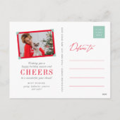 Meowy Everything Whiskers猫好きかわいいフォトペット シーズンポストカード (裏面)