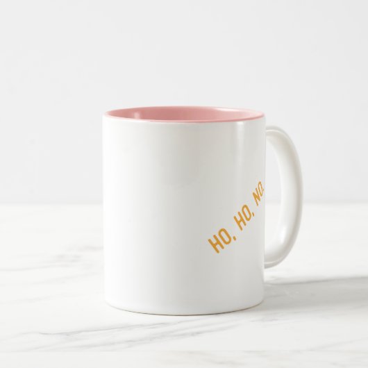 Meowy Kalikimaka Catおもしろいサンタハットクリスマス ツートーンマグカップ (正面右)