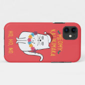 Meowy Kalikimaka Catおもしろいサンタハットクリスマス Case-Mate iPhoneケース (裏面(横))