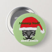 Meowy Noël月曜日のamie 缶バッジ (正面&裏面)