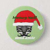 Meowy Noël月曜日のamie 缶バッジ (正面)