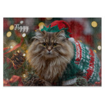 Meowy Norwegian Forest Cat Christmas Personalized