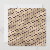 Meowy Purple金ゴールド猫の飼い主モダン写真 シーズンカード (裏面)