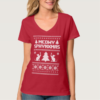 Meowy Sphynxmas Tシャツ