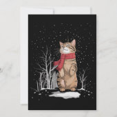Meowy Xmas Cats Christmas Snow Kitten Funny Gift  招待状 (正面)