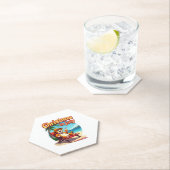 Meowy Xmas Summer Christmas In July Chillin Cool C ペーパーコースター (インサイチュ)