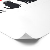 Meowys Christmas Black Cat Santa Hats Present Anim ポスター (角)