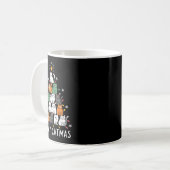 Meowys Christmas Squad Cat Santa Hats Present Anim コーヒーマグカップ (正面左)