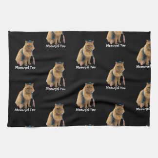 Meowzel Tov Mazel Tovユダヤ猫キッチンタオル キッチンタオル