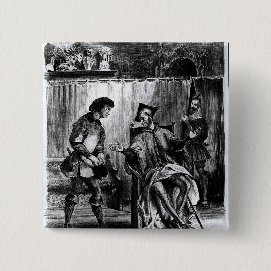 Mephistophelesおよび生徒 缶バッジ (正面)