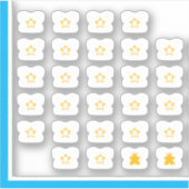 Meple Teeスタンプ – ボードゲームプレーヤー シール (正面)