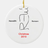 Merおよびレムのオーナメント セラミックオーナメント (裏面)