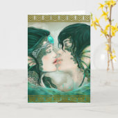 merのキス カード (黄色い花)