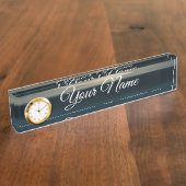 mer abstraite bleu デスクネームプレート (側面)