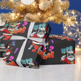 Mer rizz mas - クリスマスのRizz おもしろサンタ ラッピングペーパー