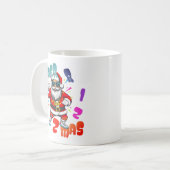 Mer rizz mas - クリスマスRizz おもしろサンタ コーヒーマグカップ (正面左)