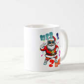 Mer rizz mas - Christmas Rizz funny Santa  コーヒーマグカップ (正面右)