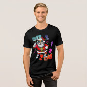 Mer rizz mas - Christmas Rizz funny Santa トライブレンドTシャツ (正面全面)