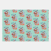 Mer rizz mas - Christmas Rizz funny Santa  ラッピングペーパーシート (正面3)