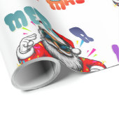 Mer rizz mas - Christmas Rizz funny Santa ラッピングペーパー (ロールコーナー)