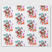 Mer rizz mas - Christmas Rizz funny Santa ラッピングペーパー (フラット)