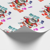 Mer rizz mas - Christmas Rizz funny Santa ラッピングペーパー (角)