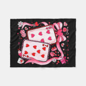 Meranian Dog Red Truck Christmas Tree Santa Ugly X フリースブランケット (正面(横))