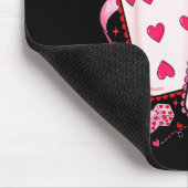 Meranian Dog Red Truck Christmas Tree Santa Ugly X マウスパッド (コーナー)