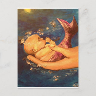 Merbaby at Night ポストカード