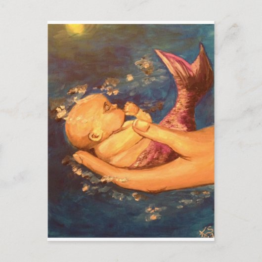 Merbaby at Night ポストカード (正面)