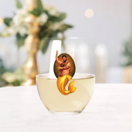 Merbear Lagoon - Rashid Al-Bahr Stemless Wine Glas ステムなしワイングラス