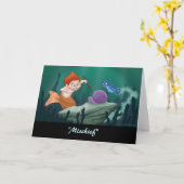 Merboy "害"の挨拶状(中ブランク) カード (黄色い花)