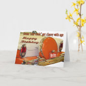 Merc bdayカードを使って単語を追加 カード (黄色い花)