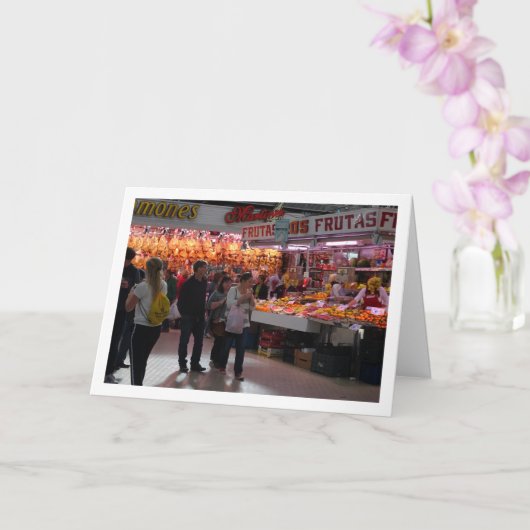 Mercado Central、Valencia、スペインのお客様 カード (蘭)