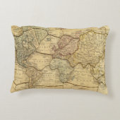 Mercatorsの投射の世界地図 アクセントクッション (裏面)