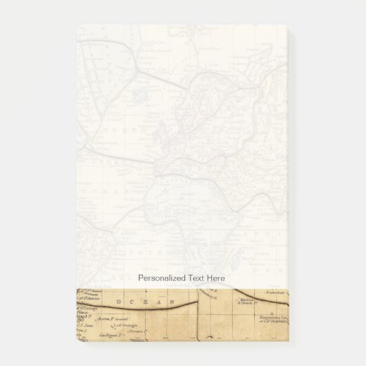 Mercatorsの投射の世界地図 ポストイット (正面)