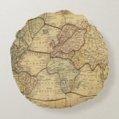 Mercatorsの投射の世界地図 ラウンドクッション (裏面)