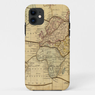 Mercatorsの投射の世界地図 iPhone 11 ケース