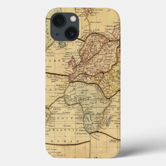 Mercators Projectionの世界地図 Case-Mate iPhoneケース (裏面)