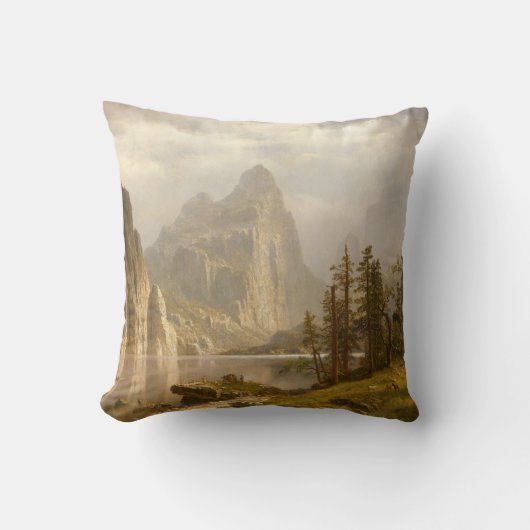 Mercedの川、ヨセミテの谷 クッション (正面)